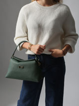 Schoudertas Freesia Leder Nathan baume Groen eden 4-vue-porte